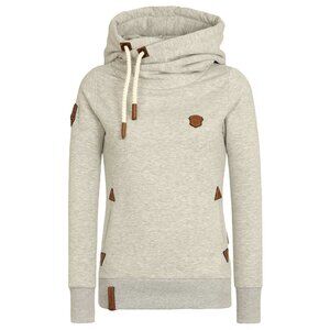 Naketano Darth Hoodie Sweatshirt Mottled Beige Size L